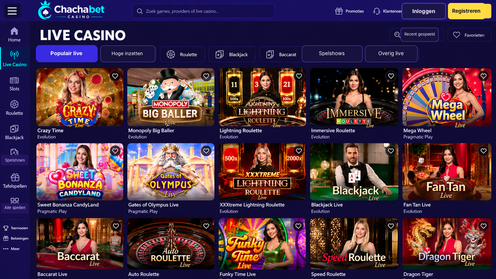 Chachabet Mobiel Casino: Spelen op iPhone, Android en Tablet image 3